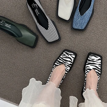 2023 пролет лято Нова Мери Джейн балет апартаменти обувки Лолита в ретро стил сандали на жените рокля мода буци плитки обувки от изкуствена кожа свободно cut обувки 2