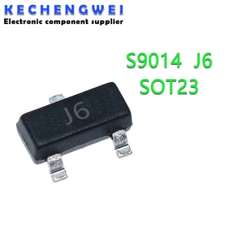 100ШТ S9014 SOT23 9014 SOT SMD J6 SOT-23 нов и оригинален SMD сила транзистор 1