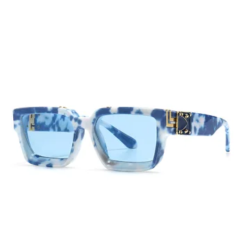 Модерен Класически Квадратни Слънчеви Очила за Мъже И За Жени, Луксозни Маркови Дизайнерски Vintage Слънчеви Очила За Пътуване, Отразени Нюанси UV400 1