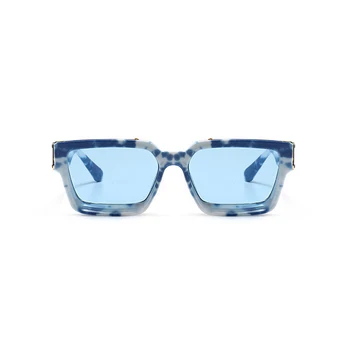 Модерен Класически Квадратни Слънчеви Очила за Мъже И За Жени, Луксозни Маркови Дизайнерски Vintage Слънчеви Очила За Пътуване, Отразени Нюанси UV400 2