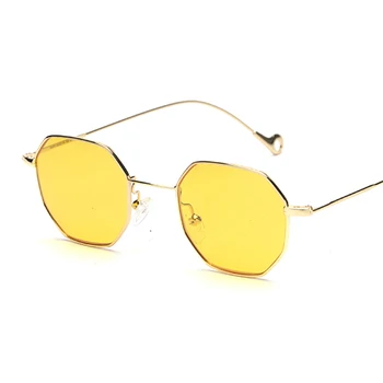 Peekaboo сини, жълти червени слънчеви очила с тонировкой, женски, с малки рамки, полигональные, 2017, брендовый дизайн, vintage слънчеви очила за мъже, ретро 2