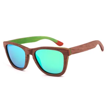 BerWer Дървени Слънчеви Очила, Мъжки, женски Дървени Очила Реколта Поляризирани дървени Слънчеви Очила За Скейтборд Мъжки oculos de sol feminino 1