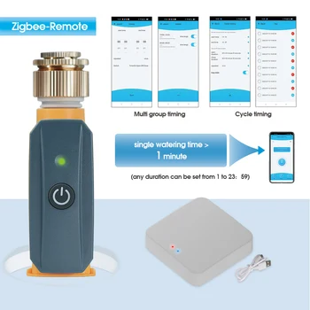 Месинг Съединител Zigbee Smart Valve Интелигентен Автоматичен Wifi Градински Таймер за доставяне на Вода за Спринклерного Маркуч Контролер за Система за Напояване 2
