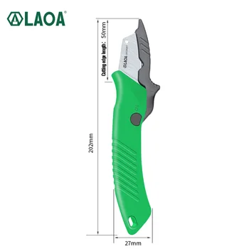 LAOA Електротехник Кабелен Нож За Източване Кабел Машина За Източване на Неръждаема Тел Универсален Нож С Гумена Дръжка за Ръчни Инструменти 2