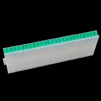 1 комплект сменяеми гумени печати с букви от английската азбука, пластмасов гумен печат комплект за scrapbooking, за етикетиране на касети с мастило на печата 2