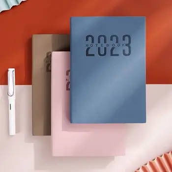 2023 Английски календар книга a5 бизнес-програма на книгата на дневник писането на прост план на тази среща запис дневник 1