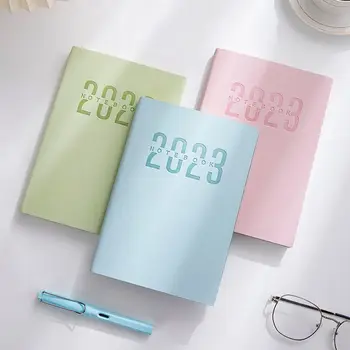 2023 Английски календар книга a5 бизнес-програма на книгата на дневник писането на прост план на тази среща запис дневник 2