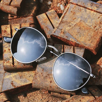 JackJad 2021 Реколта Класически Поляризирани 3447 Кръгли Метални Слънчеви Очила Дамски ins Брендовый Дизайн 50 мм Слънчеви Очила Oculos De Sol 1