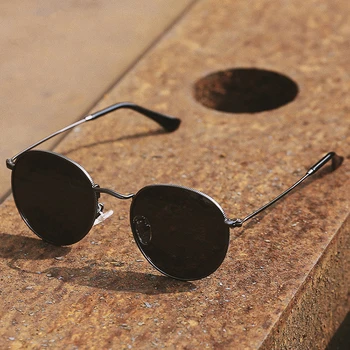 JackJad 2021 Реколта Класически Поляризирани 3447 Кръгли Метални Слънчеви Очила Дамски ins Брендовый Дизайн 50 мм Слънчеви Очила Oculos De Sol 2