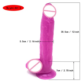 QKKQ 30.5X5.5cm Big Realistic Dildo Suction Cup Dildo Dick мастурбатор Imitator фалос за жени Masturbation Sex Toys Sex Shop 2