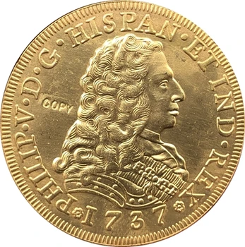 Португалия 1737 8 Эскудо или копие от монети на Филип V 1