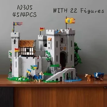 2022 Цар Лъв Castle10305 Градивните Елементи На Рицарите На Средновековен Замък Набор От Тухли Строителни Играчки За Деца Подаръци За Рожден Ден 2