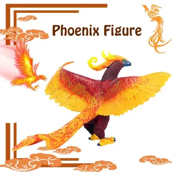 Ново Оригинално Моделиране на Китайски Феникс Червен Паун Фигури на Птица PVC Реалистични Фигурки Образование е Детска Играчка, Подарък 1