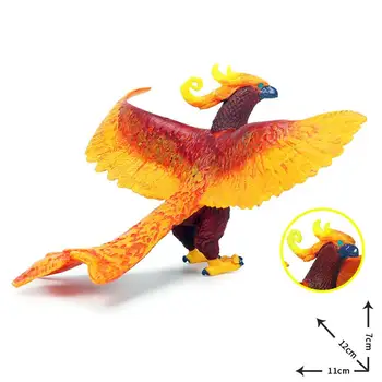 Ново Оригинално Моделиране на Китайски Феникс Червен Паун Фигури на Птица PVC Реалистични Фигурки Образование е Детска Играчка, Подарък 2