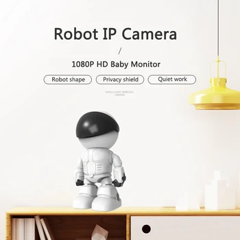 1080P Робот IP Камера за Сигурност на 360 ° WiFi Безжична 2 Мегапикселова Камера за Видеонаблюдение Умен Дом за Видеонаблюдение на P2P Детски Монитор 2