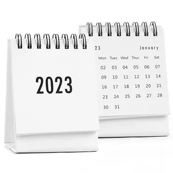 2022 Година Юэчжэнь Мини Малък Настолен Календар 2023 Календар Украса На Работния Плот Творчески Календар Календар 1