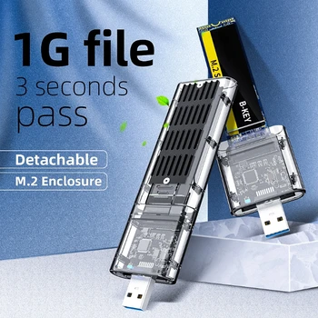 M2 SSD КОРПУС SATA Шаси M. 2 към USB 3.0 SSD Адаптер За PCIE NGFF SATA M/B Ключ SSD Диск, Кутия За 2230/2242/2260/2280 мм 2