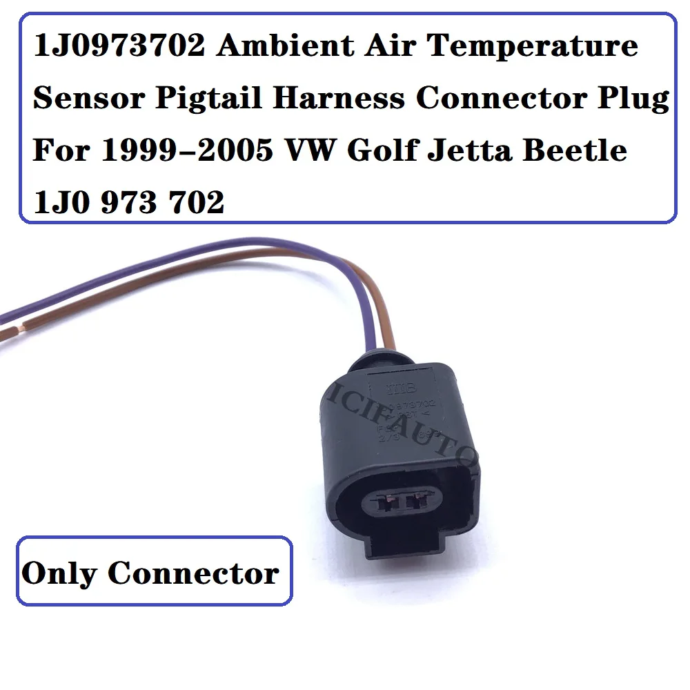 1J0919379 Нов Конектор Сензор за температура на въздуха на околната среда За 1999-2005 VW Golf, Jetta Beetle 1J0919379A/1J0919379/1J0 919 379A Изображение 2