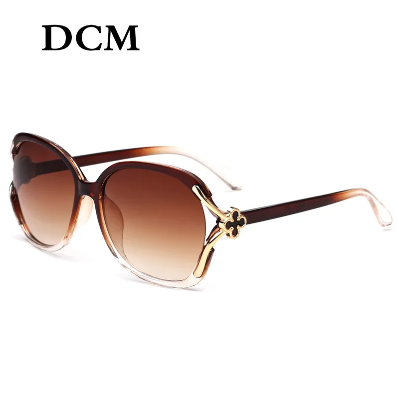 DCM Vintage Слънчеви Очила Дамски Маркови и Дизайнерски Кръгли Слънчеви Очила В Голяма Рамка Люнета De Soleil UV400 Изображение 2