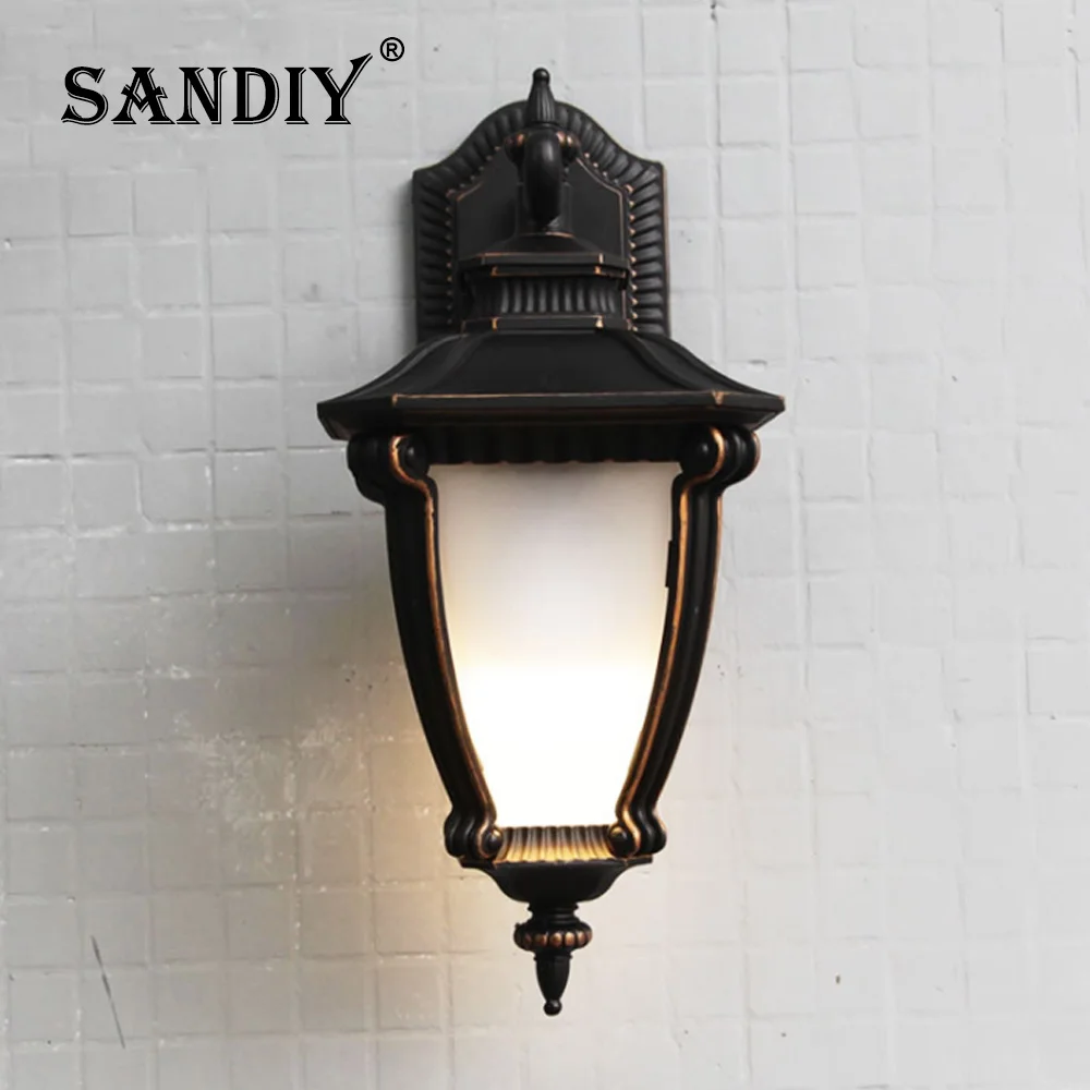 SANDIY монтиран на стената Лампа LED Външно Осветление Водоустойчива IP65 халба бира за Дома Врата на Верандата на Вила, Градина Ретро Външен Стенен монтаж Лампа Изображение 2