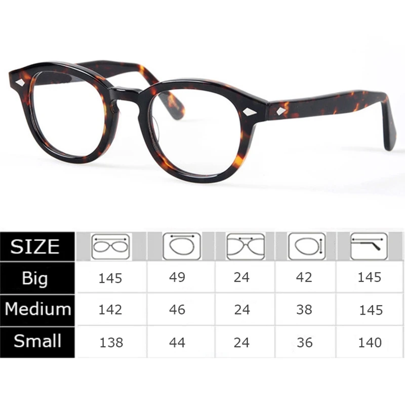 Очила, Мъжки, Женски Джони Деп Очила с Прозрачни лещи Марка, за дизайн на Компютърни Очила мъжки Ретро Стил Оптични рамки за очила Изображение 2