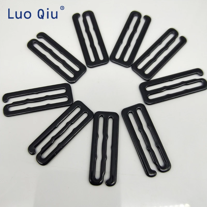 Покрити с черен тип 9 метален прът Ключалката скоби за Регулиране на Бельо, аксесоари САМ на Високо качество на 30 мм, 10 бр./лот Луо Qiu Изображение 2
