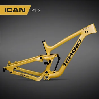ICAN Гореща Разпродажба Индивидуални 27.5 er Trail Окачване Carbon МТБ Велосипедна Рамка С 130 Ход 200x51 мм, Заден Амортисьор P1