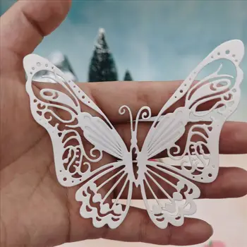 3D пеперуда-метална щанцоване САМ албуми за изрязване на хартиени КАРТИЧКИ декоративно изкуство и занаяти полагане на режещи удари НОВ 2021
