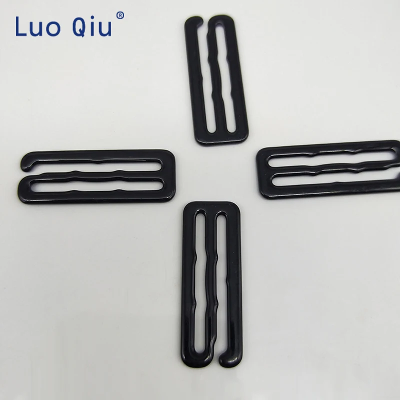 Покрити с черен тип 9 метален прът Ключалката скоби за Регулиране на Бельо, аксесоари САМ на Високо качество на 30 мм, 10 бр./лот Луо Qiu Изображение 3