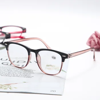 Очила за четене В Кръгла Рамка с Диоптриями +1.0 +1.5 +2.0 +2.5 +3.0 +3.5 +4.0 Компютърни очила Очила За Старческо Дамски Мъжки Унисекс 2