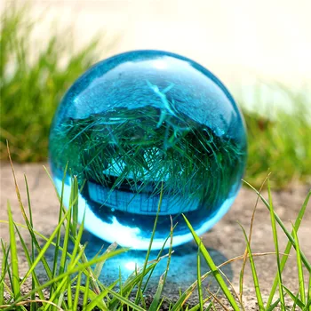 30 mm-100 mm Кристална Топка От Кварцово Стъкло Аквамариновый Топка Обхвата на Стъклена Топка Снимки Топки Crystal Craft Декор на Фън Шуй 1
