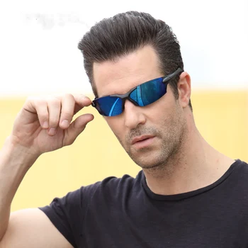 Мъже, Жени Класически Ретро Поляризирани Очила Без Рамки По-Лек Дизайн Правоъгълни Рамки 100% UV Защита Gafas нюанси Мъжки 2
