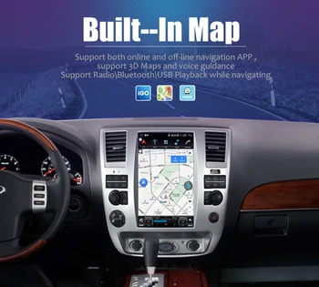 Автомобилен Радиоприемник За Infiniti QX56 и Nissan Armada 2009-2010 Android Плейър GPS Навигация HD Сензорен Екран Tesla Мултимедия Carplay 2