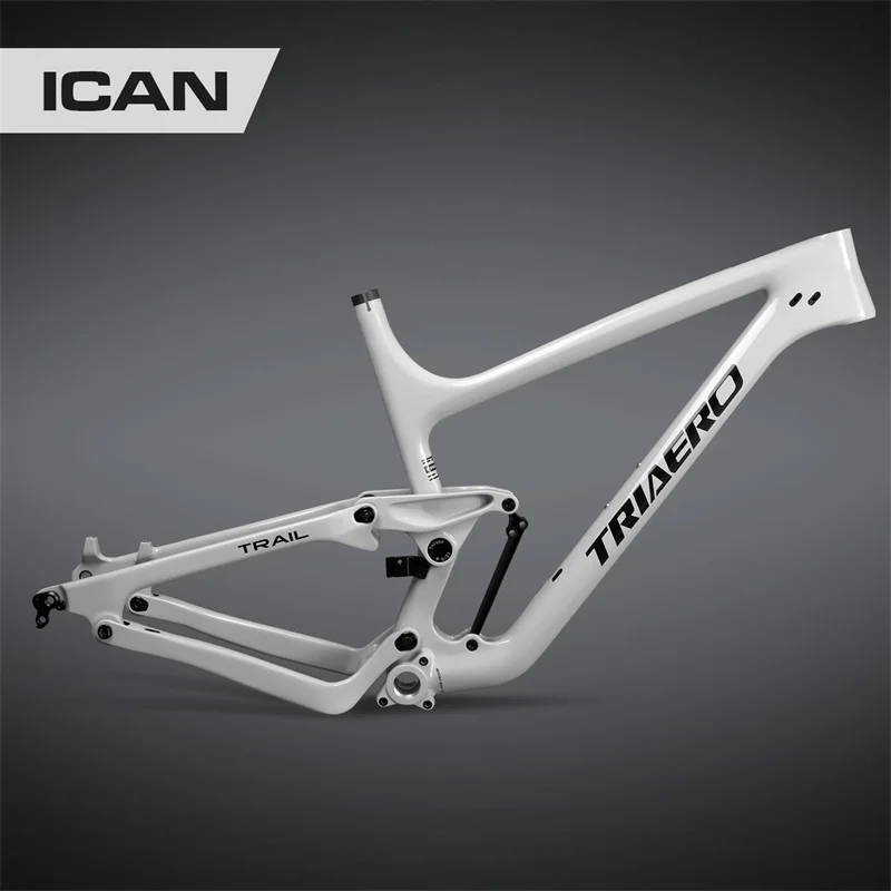 ICAN Гореща Разпродажба Индивидуални 27.5 er Trail Окачване Carbon МТБ Велосипедна Рамка С 130 Ход 200x51 мм, Заден Амортисьор P1 Изображение 4