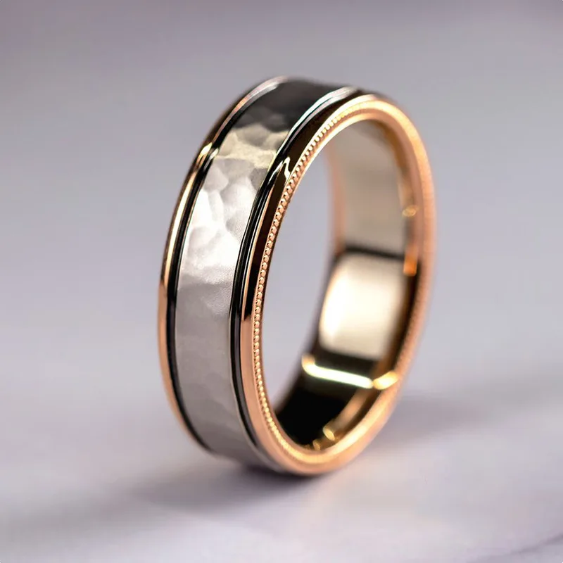 USTAR 3 бр. пръстени комплект за жени Квадратен AAA Циркон цвят Розово Злато-годежни пръстени дамски модни Бижута дрехи-високо качество подарък Изображение 4
