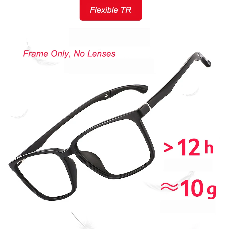 UVLAIK Ultralight TR90 Рамки За Очила Мъжки Спортни Гъвкави Регулируеми Ухото Куки Лещи За Очила Настройват Късогледство Рецептурное Стъкло Изображение 4