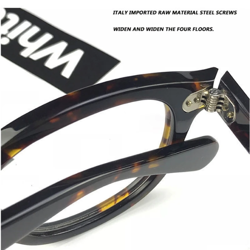 Очила, Мъжки, Женски Джони Деп Очила с Прозрачни лещи Марка, за дизайн на Компютърни Очила мъжки Ретро Стил Оптични рамки за очила Изображение 4