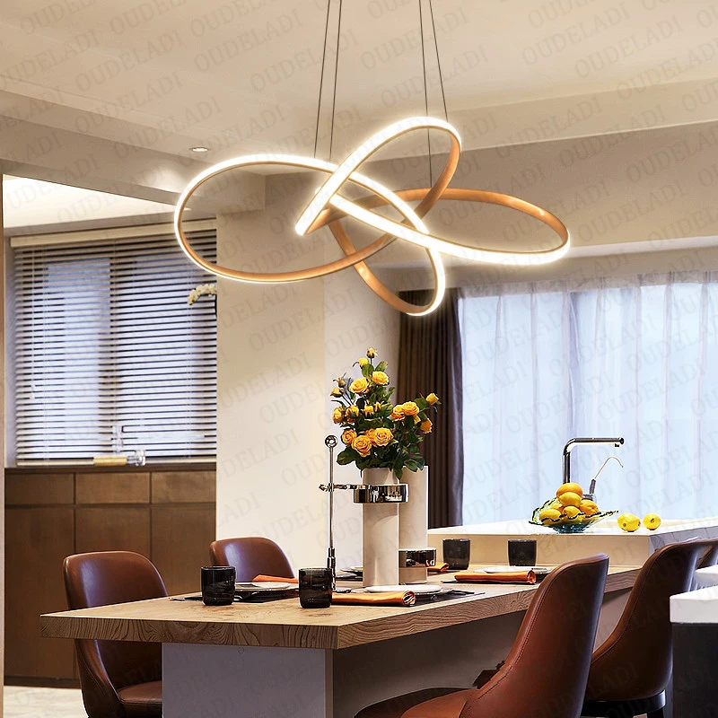 Скандинавски окачен лампа арт ресторант светлина бар творческа личност постмодерното минималистичен стил дневна спалня лампи Изображение 4