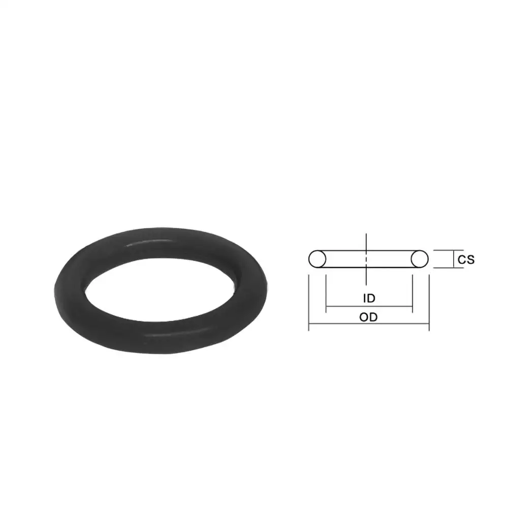 Черно О-пръстен 5 мм Диаметър NBR Каучукови О-Пръстени, Уплътнения OD 15-99 mm О-Пръстен Щуцери за Миене Изображение 4
