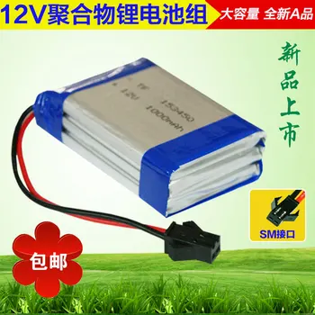 12 акумулаторна батерия акумулаторна светодиодна лампа играчка кола САМ общи полимерна литиева батерия с голям капацитет 1000 mah поща 1