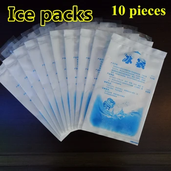 10 бр./ лот, 400 мл, пакет за лед, торбички за сух лед, чанта-хладилник, термоохлаждающий пакет за лед 1