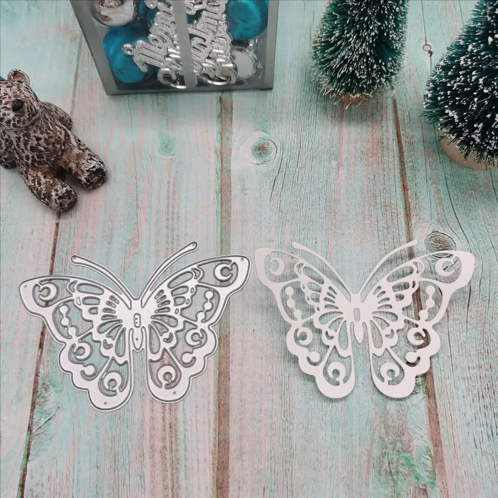 3D пеперуда-метална щанцоване САМ албуми за изрязване на хартиени КАРТИЧКИ декоративно изкуство и занаяти полагане на режещи удари НОВ 2021 Изображение 5