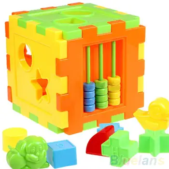 Дете На Детски Пластмасови Забавни Игри За Деца Играчка За Игра Във Формата На Животни Азбука Блок Куб 1