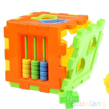 Дете На Детски Пластмасови Забавни Игри За Деца Играчка За Игра Във Формата На Животни Азбука Блок Куб 2