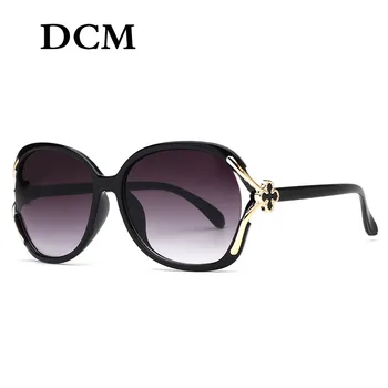 DCM Vintage Слънчеви Очила Дамски Маркови и Дизайнерски Кръгли Слънчеви Очила В Голяма Рамка Люнета De Soleil UV400 1