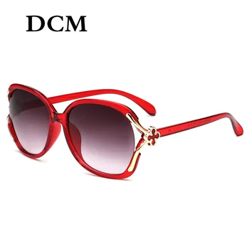 DCM Vintage Слънчеви Очила Дамски Маркови и Дизайнерски Кръгли Слънчеви Очила В Голяма Рамка Люнета De Soleil UV400 2