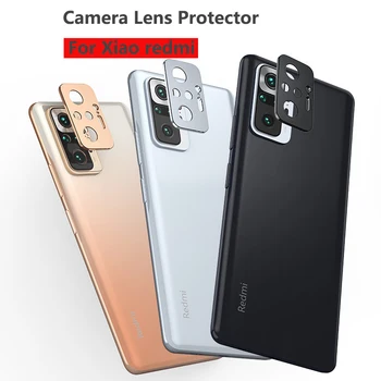 Пръстен За Обектива на камерата Калъф За Xiaomi Redmi Note 10 10S 10pro 9 Pro 9S 9 Защитно Фолио За Екрана Метална Рамка Отзад Пълно Покриване на Задната Защита 1