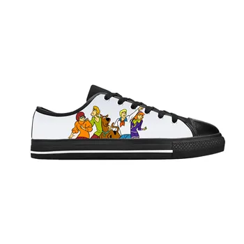 Ду Аниме Рисунка Манга Комикс Куче Ужас Scoobys Ежедневни Тъканта, Обувки С Ниски Берцем Удобни Дишащи Мъжки И Дамски Маратонки С 3D Принтом 2