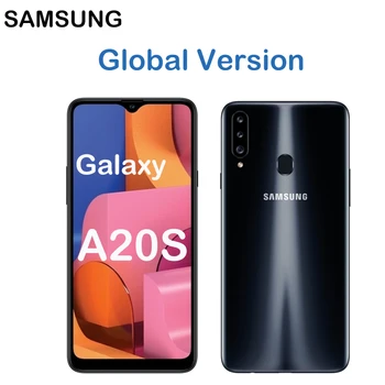 Samsung Galaxy A20s 6,5 инча Глобалната версия на мобилния телефон A207F / DS 3 GB оперативна памет И 32 GB ROM, Две SIM карти 4000 ма, 13-Мегапикселова Камера Android Смартфон 1