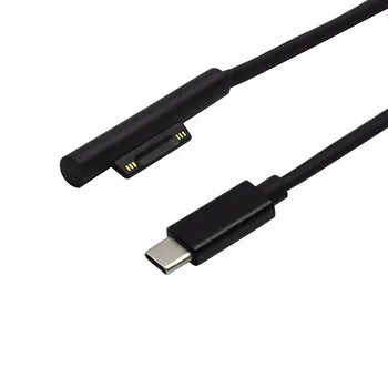 Кабел за зареждане NUOLIANXIN USB-C е съвместим с Microsoft Surface Pro 3/4, 15 В да зарежда PD Работи с блок захранване PD-1,8 м 1